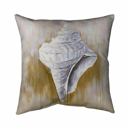 BEGIN HOME DECOR 20 x 20 in. Conical Shell-Double Sided Print Indoor Pillow 5541-2020-CO23